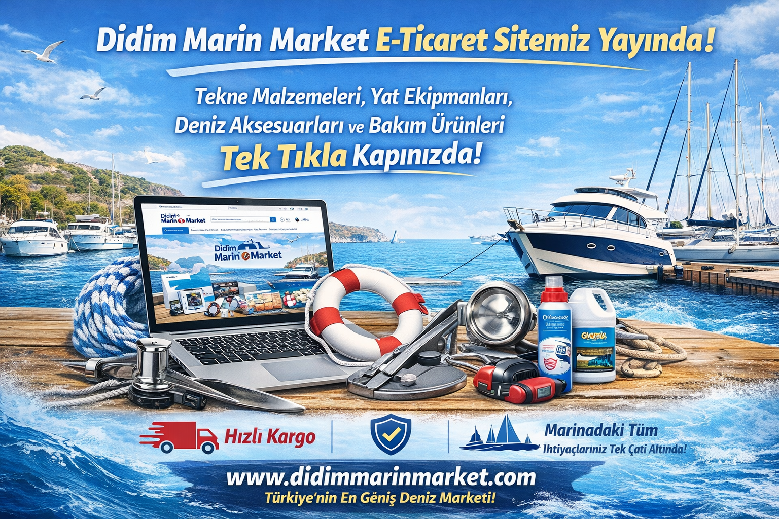 Didim Marin Market E-Ticaret Sitemiz Yayında!