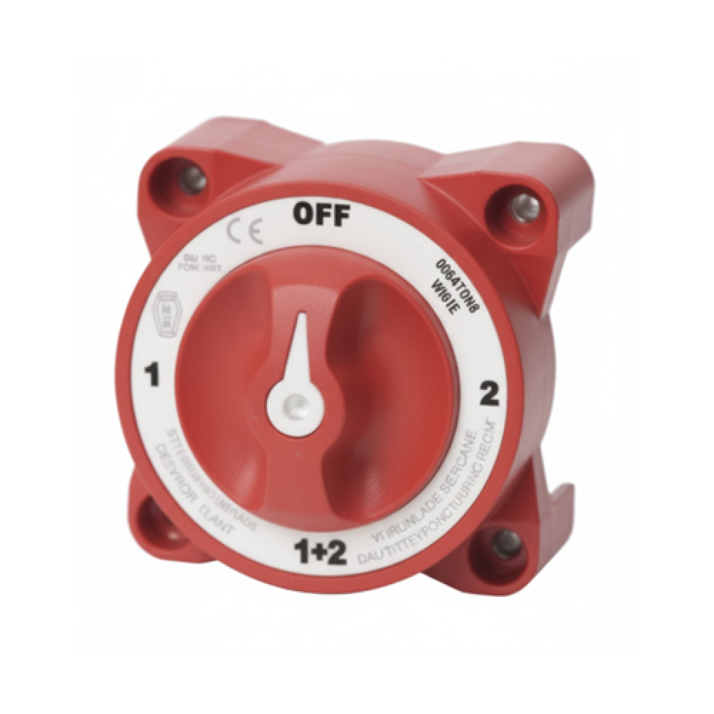 AKÜ ŞALTERİ 1+2 350-600 AMP KIRMIZI