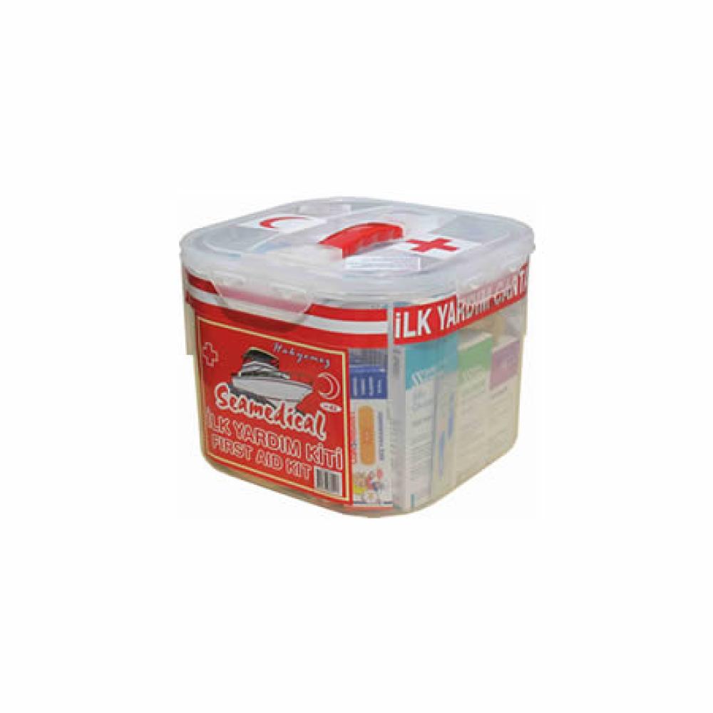 İLK YARDIM ÇANTASI KUTULU 111 PARÇA KARE